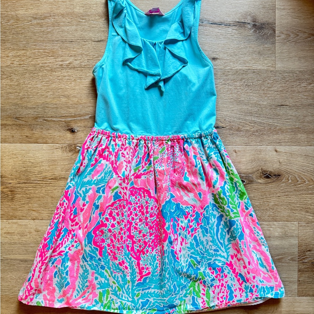 Lilly Pulitzer Racer Back Dress with Ruffle Detail - Picture 1 of 3